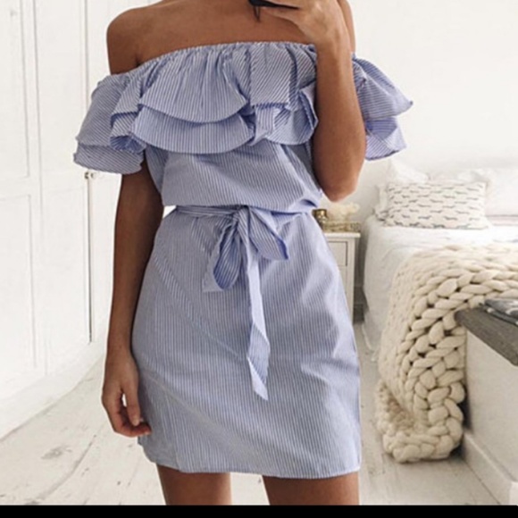 Dresses & Skirts - New! Blue Summer mini dress size S